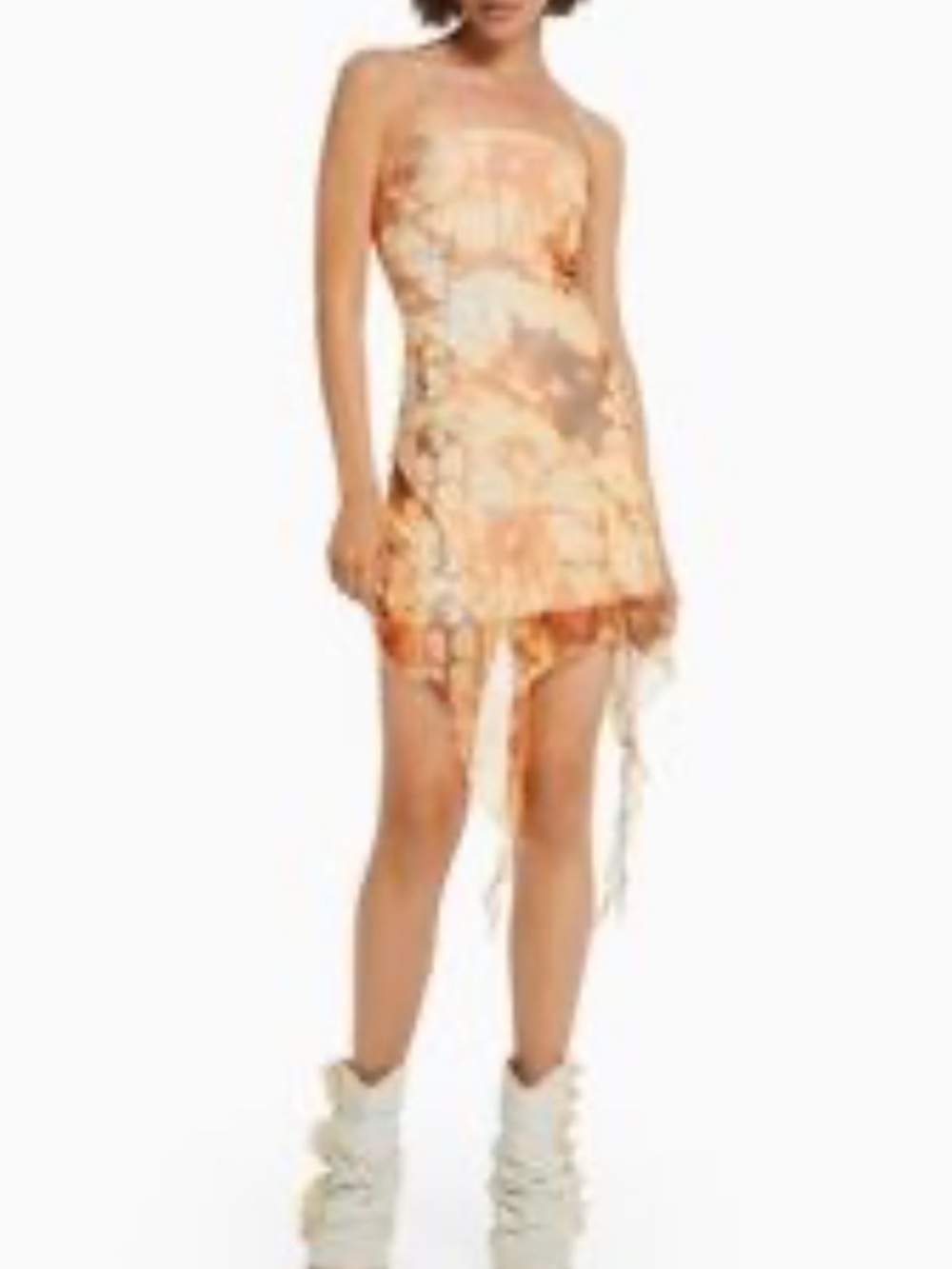 Bershka Handkerchief Hem Mini Dress